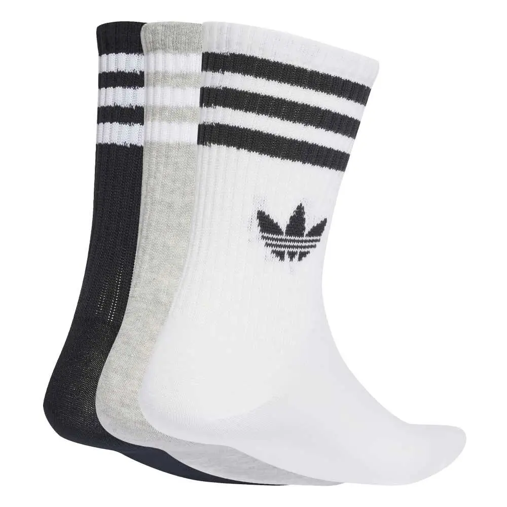 Chaussettes Trèfle mi-mollet rembourrées  (3 paires) Blanc / Gris chiné moyen / Noir - Image 2