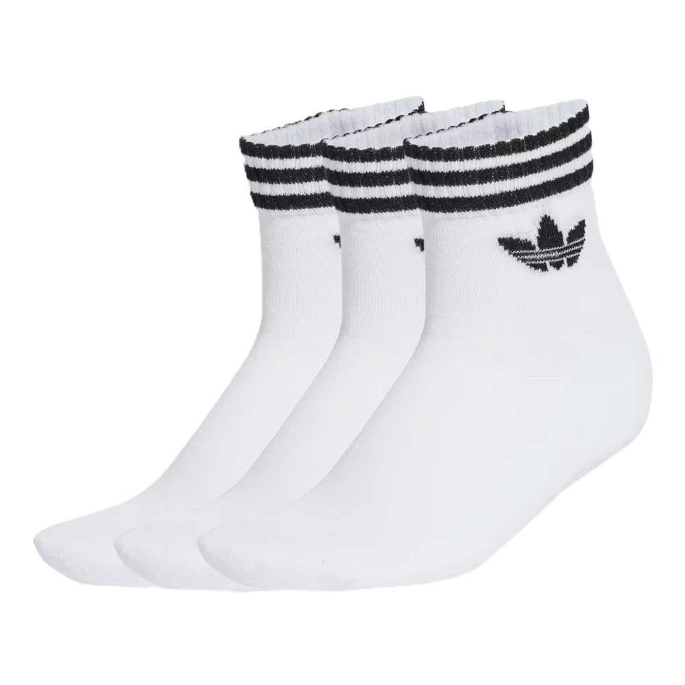 Chaussettes à 3 Bandes (3 paires) Blanches