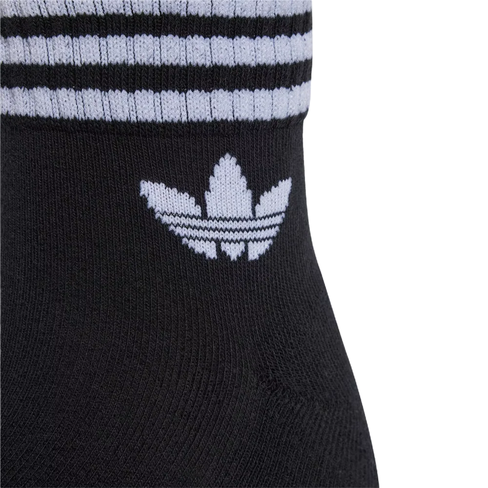 Chaussettes à 3 bandes (3 paires) Noires - Image 2