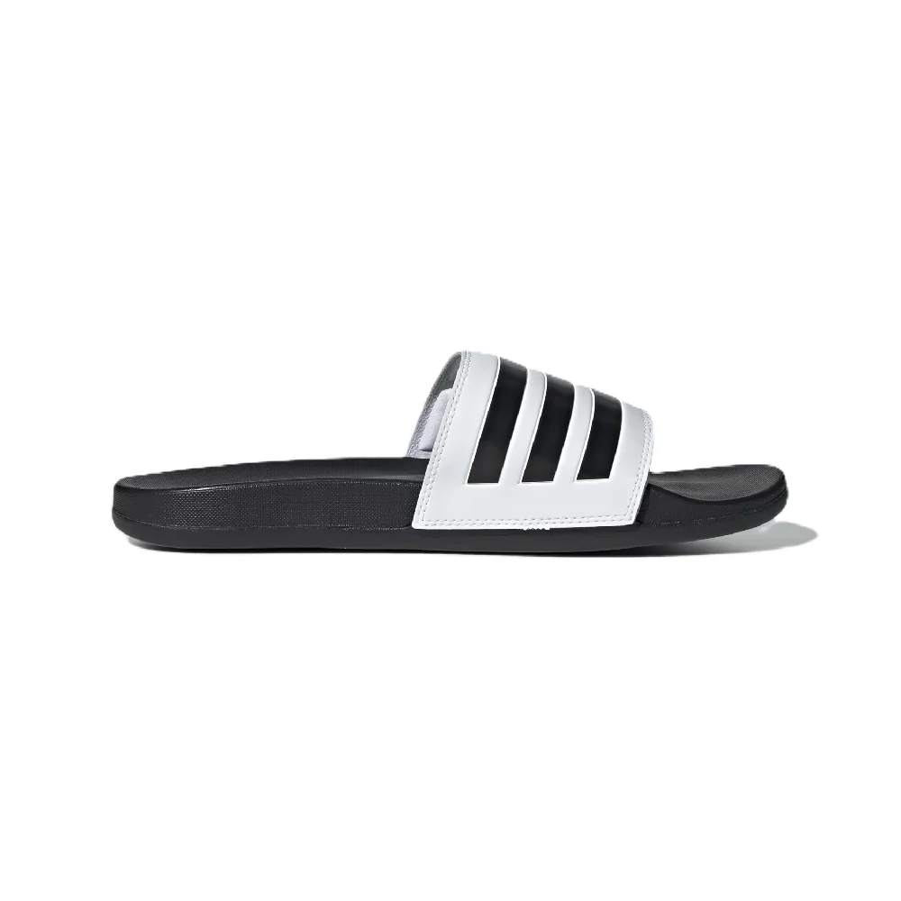 Claquette Adilette Comfort Blanc/Noir - Image 3