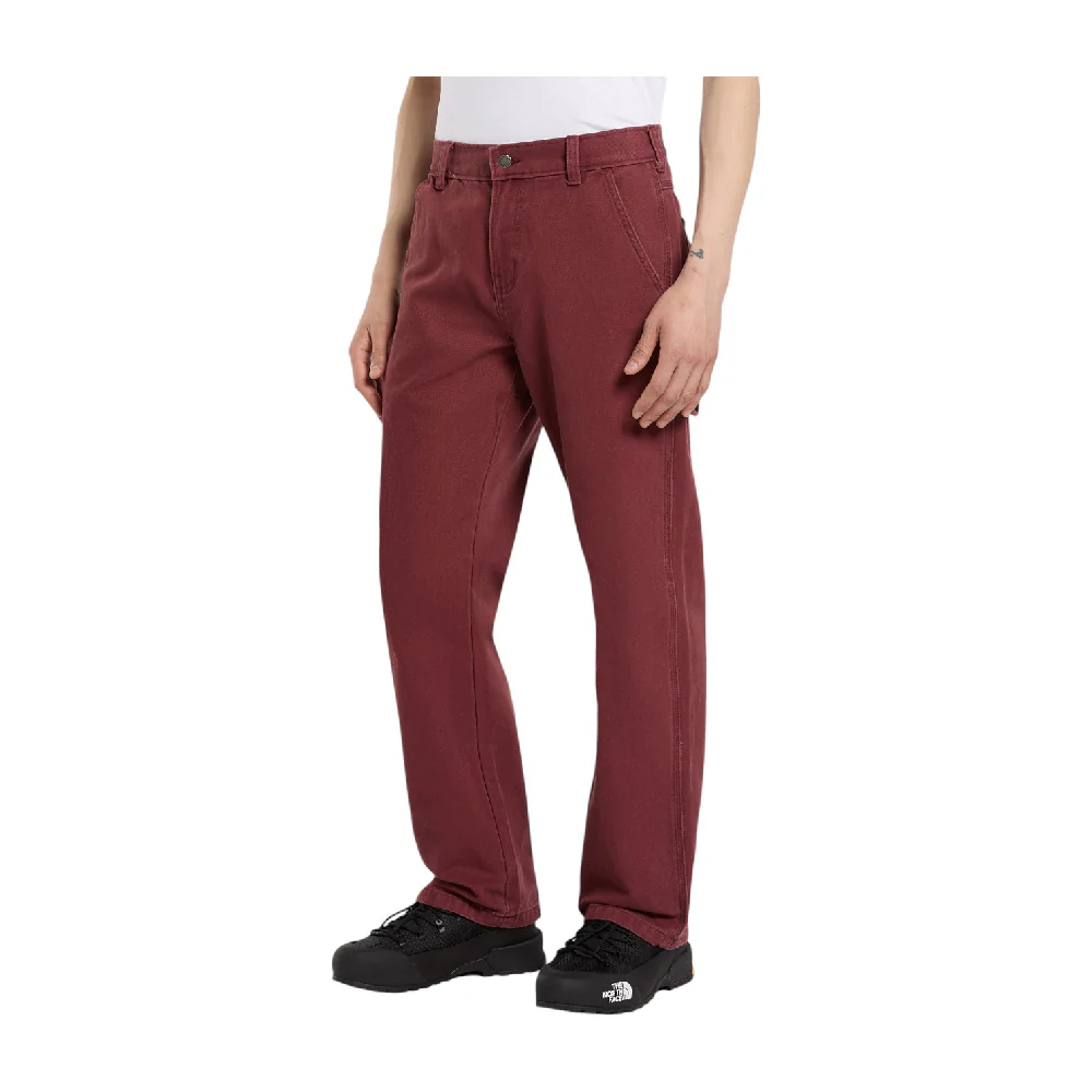 Pantalon carpenter en toile standard - Bordeaux - Image 3