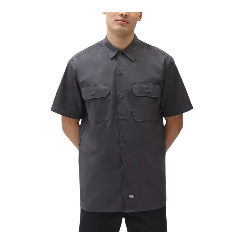 Chemise de travail à manches courtes Gris Charbon - Image 3