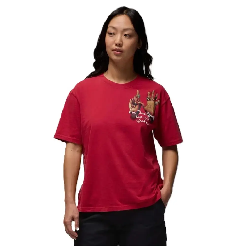 Air Jordan 6 Rings T-shirt graphique Rouge pour femmes