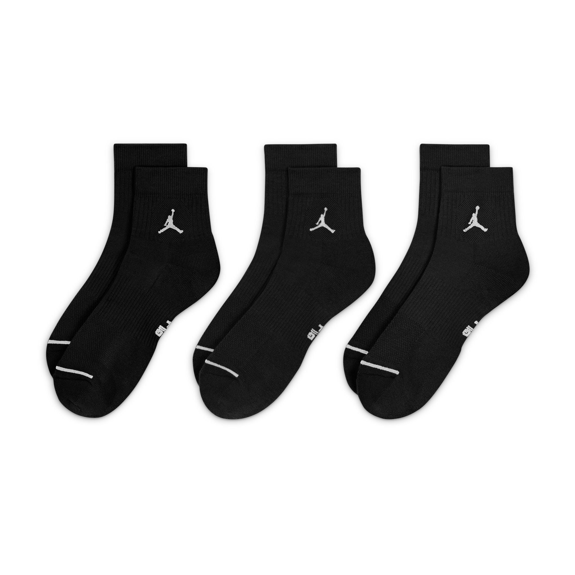 Air Jordan Socquettes Everyday (3 paires) Noires - Image 2