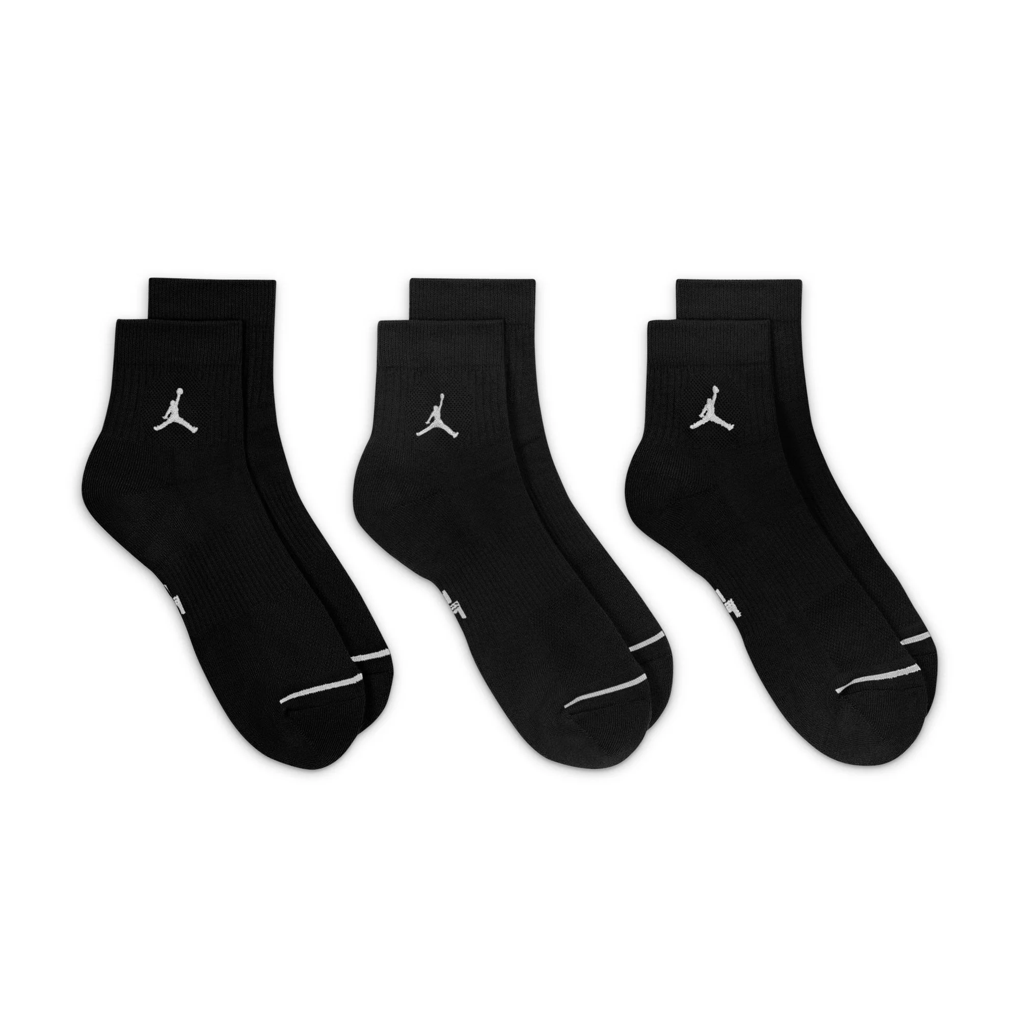 Air Jordan Socquettes Everyday (3 paires) Noires - Image 4
