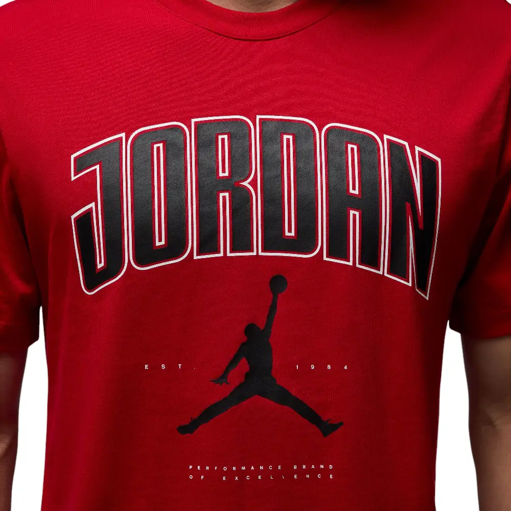 Air Jordan City 88 Crew T-shirt Rouge - Image 4