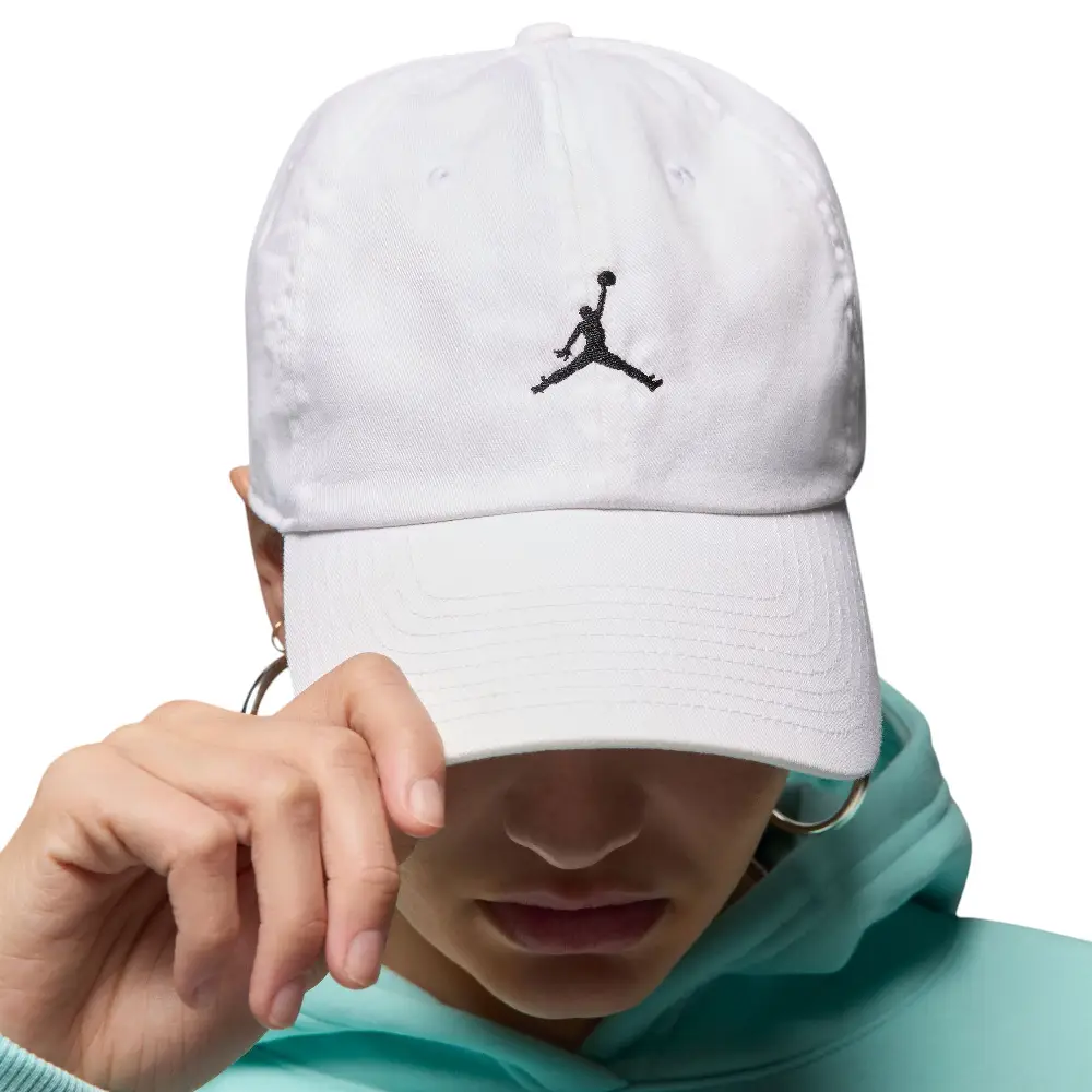 Jordan Club Casquette souple à visière incurvée Blanc - Image 5