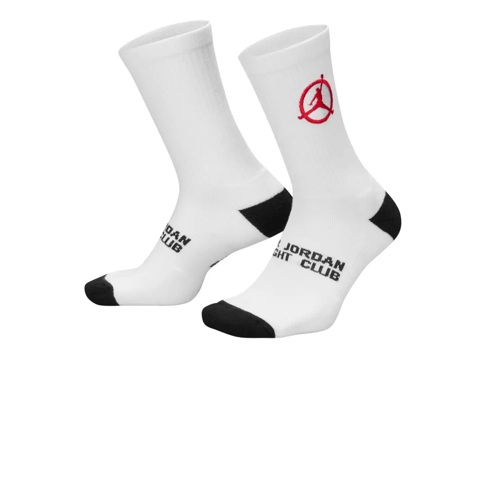 Jordan Flight Club Chaussettes mi-mollet épaisses Blanches