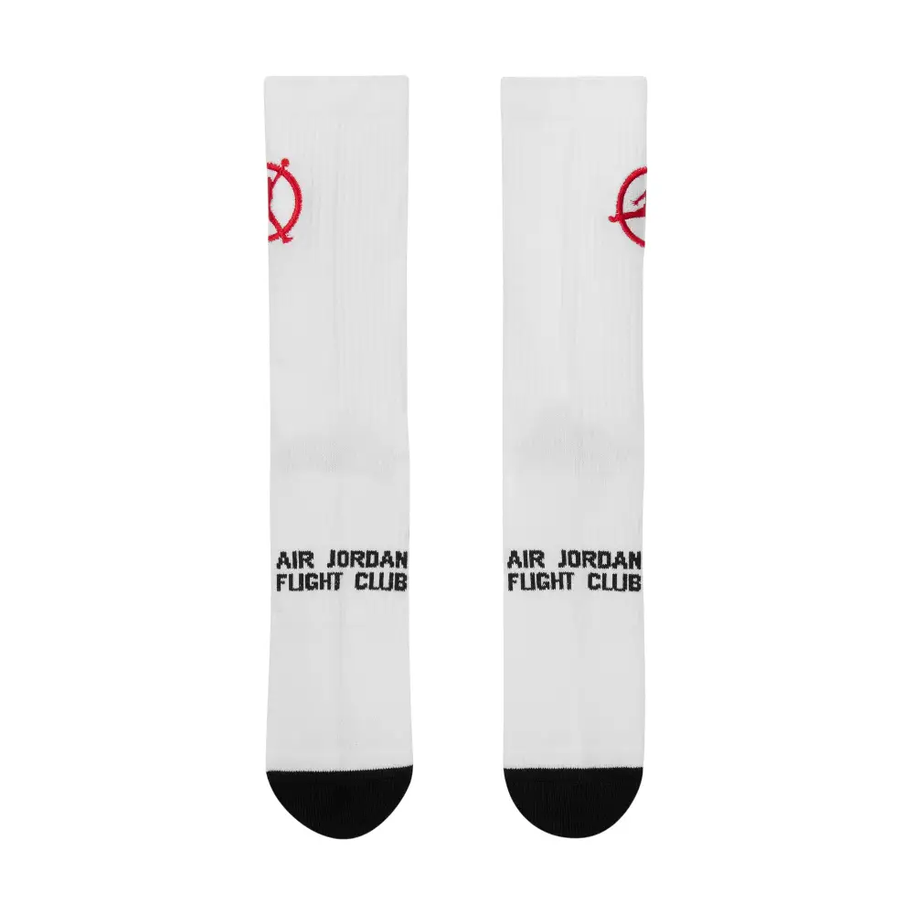 Jordan Flight Club Chaussettes mi-mollet épaisses Blanches - Image 2