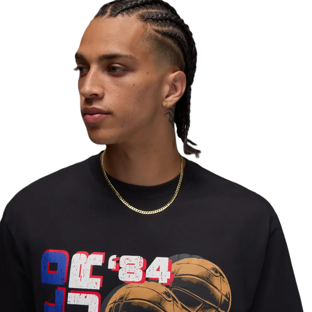 Jordan NC World Tour SS Crew T-shirt Noir - Image 2