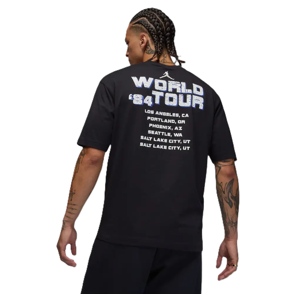 Jordan NC World Tour SS Crew T-shirt Noir - Image 3
