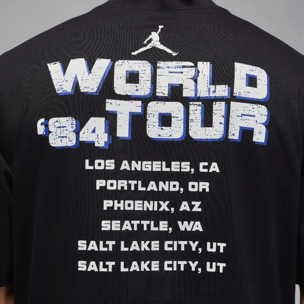 Jordan NC World Tour SS Crew T-shirt Noir - Image 5