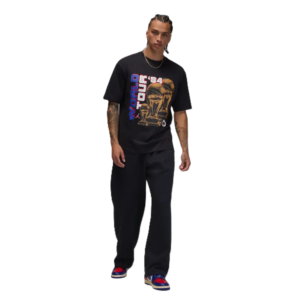 Jordan NC World Tour SS Crew T-shirt Noir - Image 6