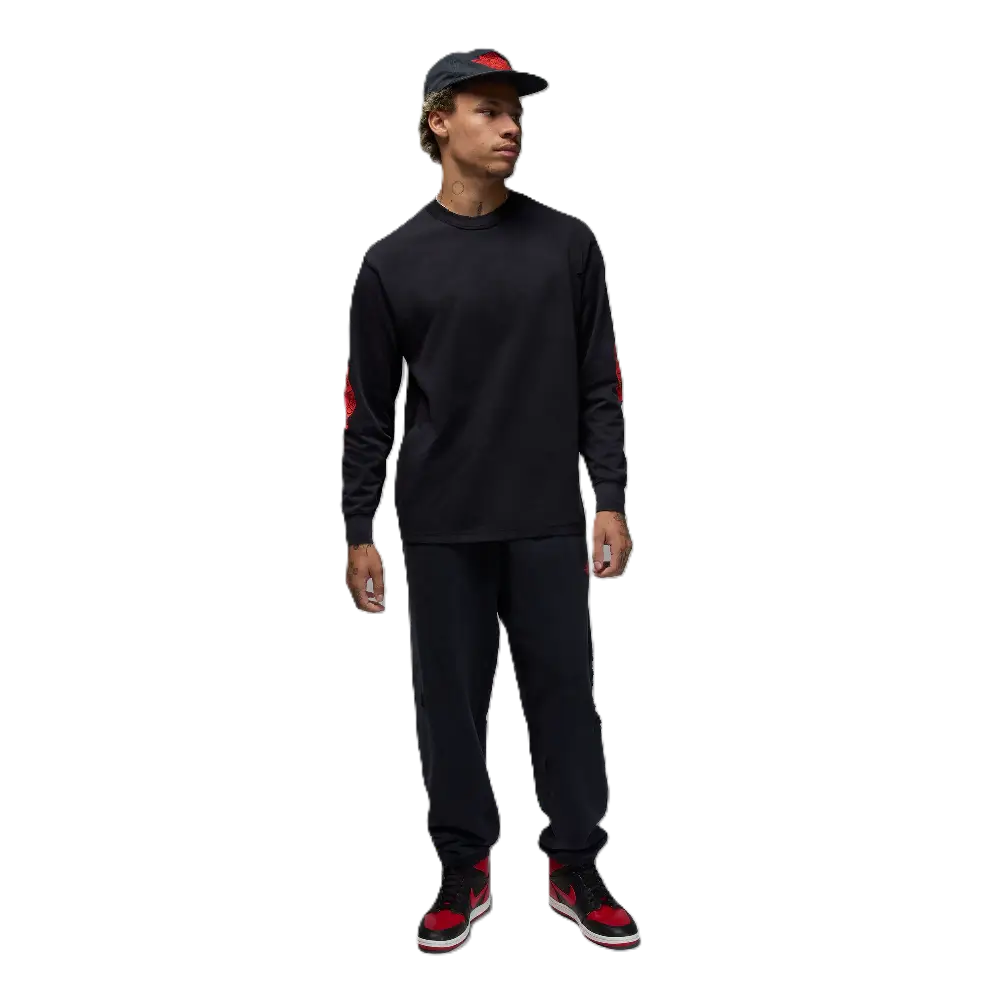 T-shirt Jordan Air Rare à manches longues Noir - Image 6