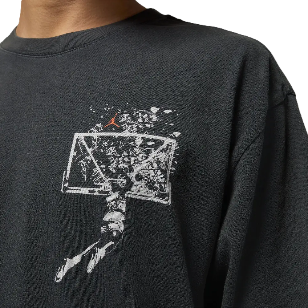 T-shirt Jordan Brooklyn graphique oversize Gris - Image 4