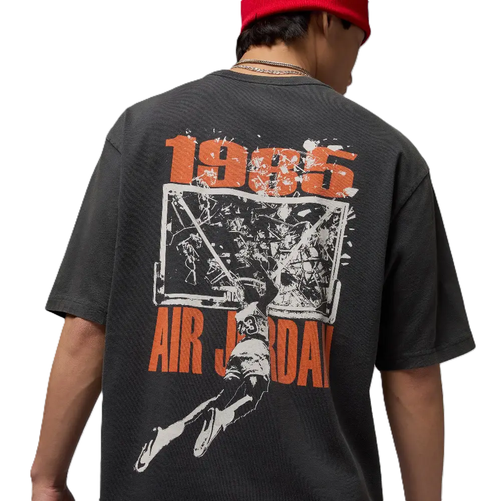 T-shirt Jordan Brooklyn graphique oversize Gris - Image 5