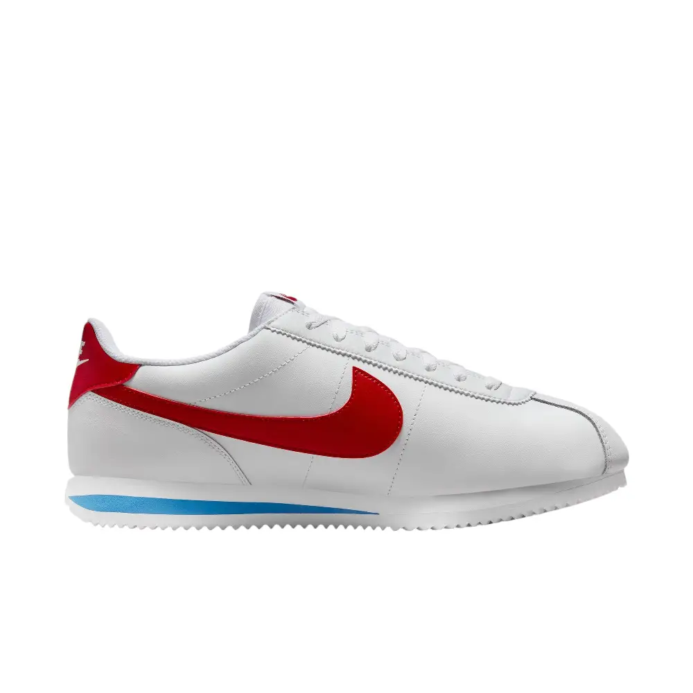Nike Cortez Cuir WHITE VARSITY RED BLUE - Image 3