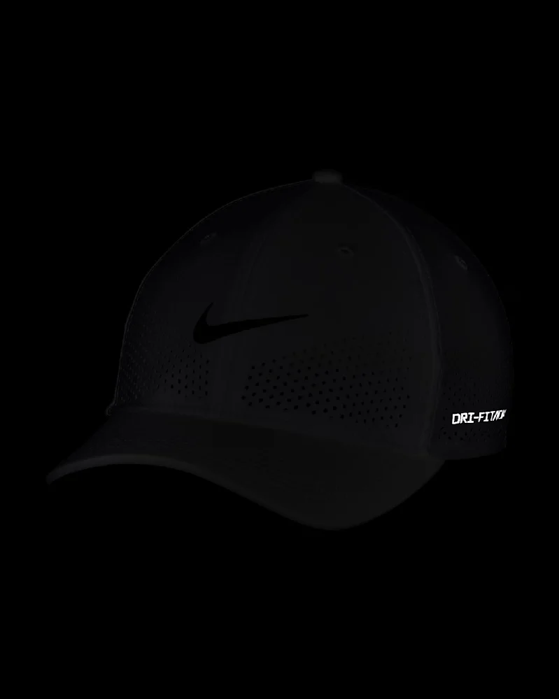 Dri-FIT ADV Rise Casquette SwooshFlex avec structure Blanche - Image 3
