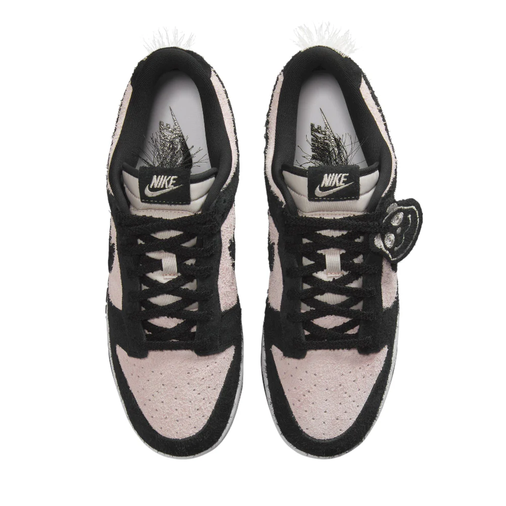 Nike Dunk Low Retro SE Panda-Monium en daim blanc et noir - Image 4