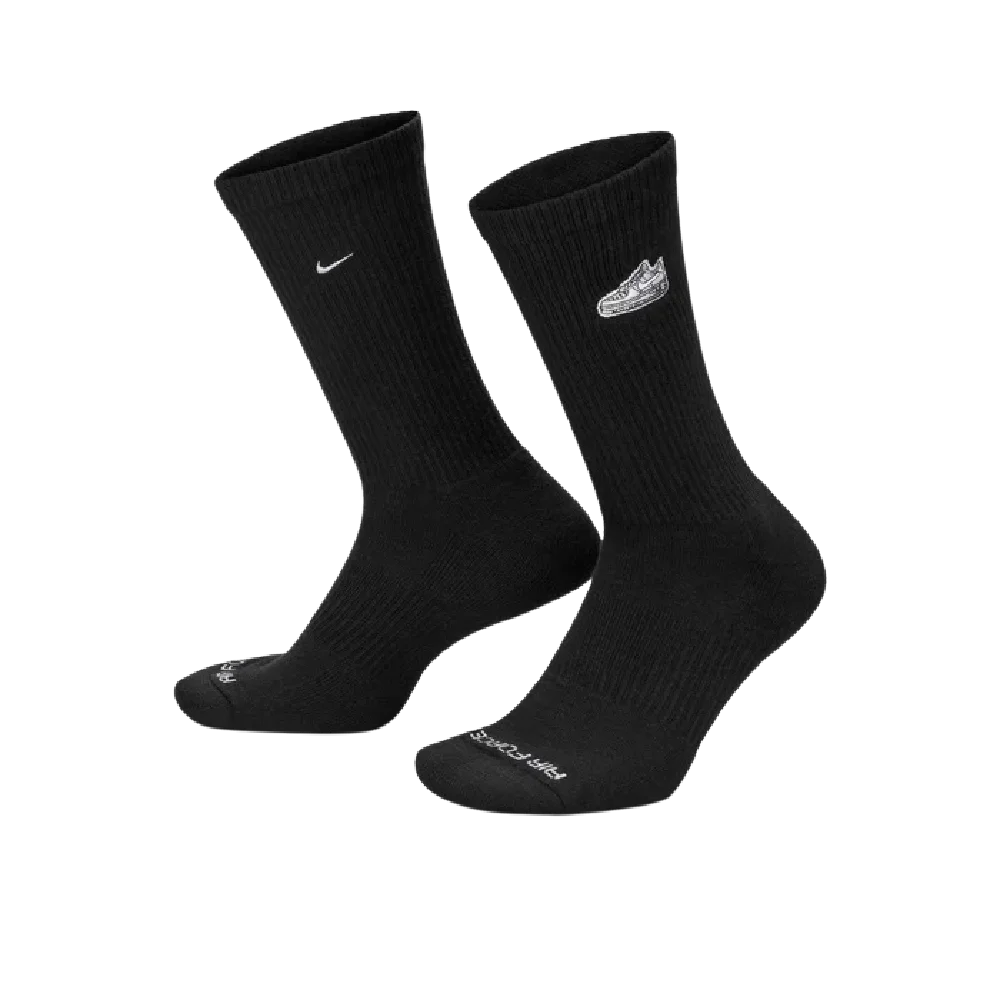 Everyday Plus Chaussettes mi-mollet rembourrées (1 paire) Noir