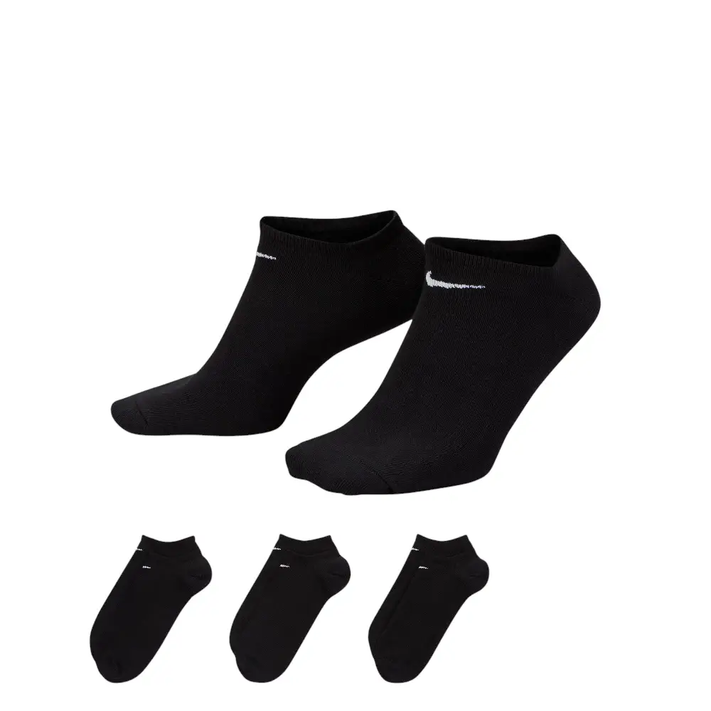 Lightweight Chaussettes de training invisibles (3 paires) Noires