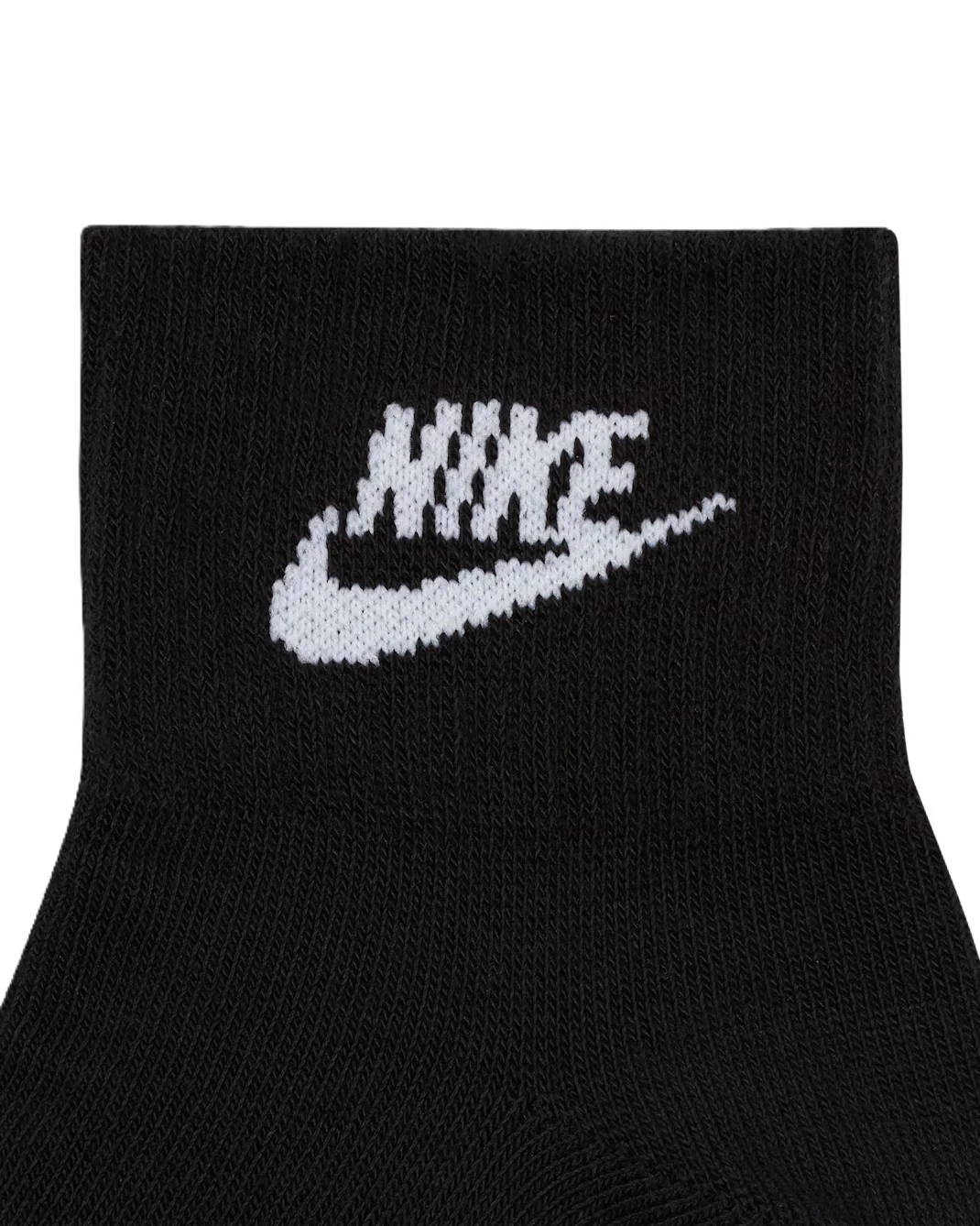 Nike Everyday Essential Ankle Socks (3 Pairs) Black/White - Image 4