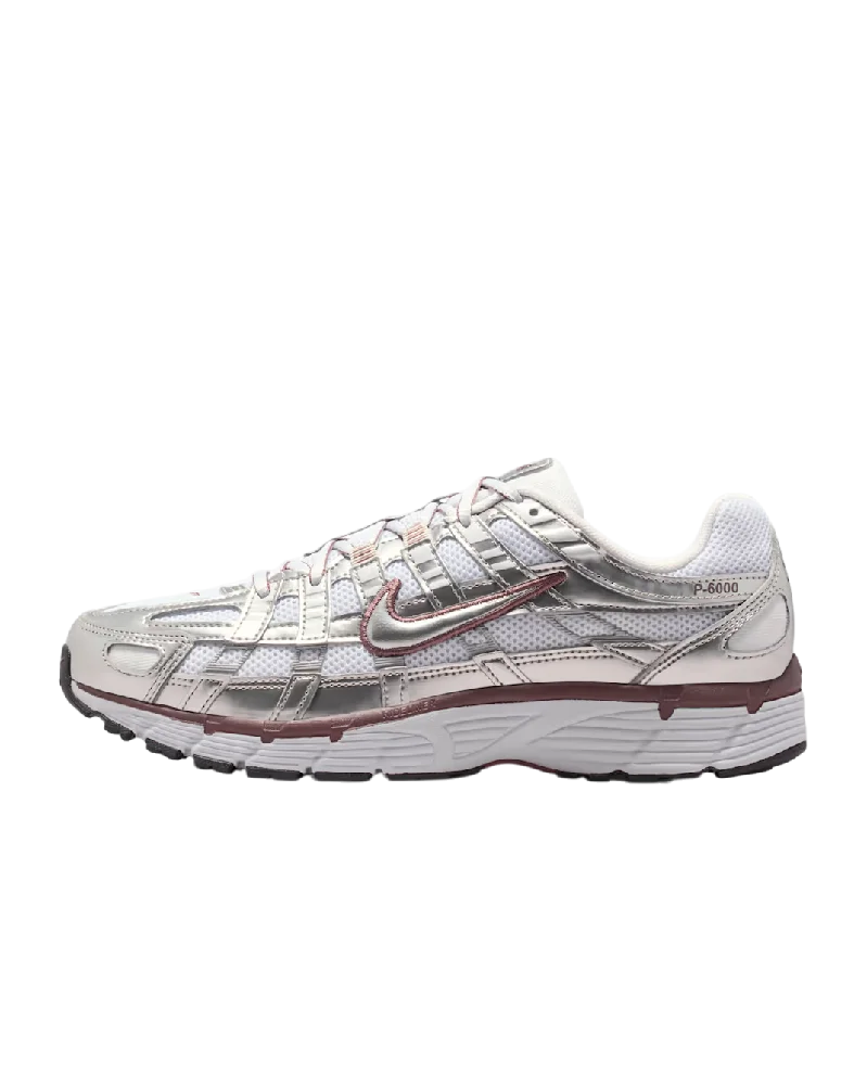 Nike P-6000 Blanc Metallic Silver Tattoo