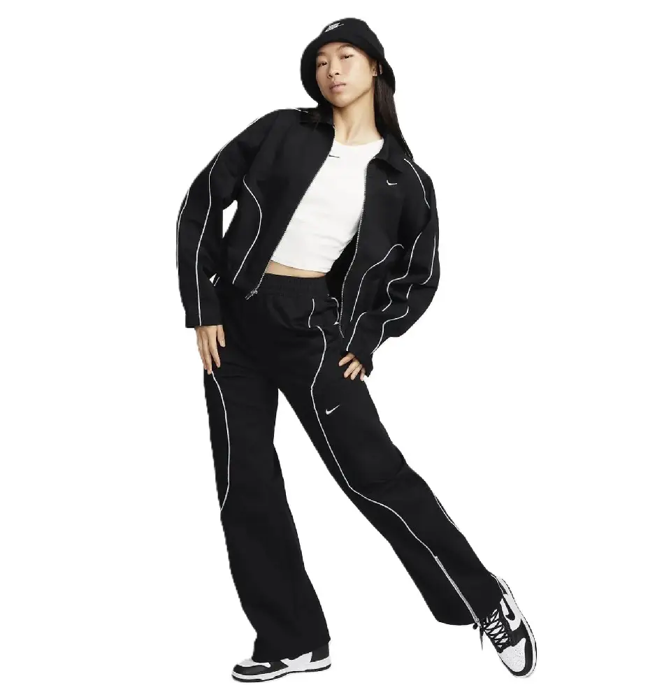 Nike Sportswear Street HR Pantalon tissé femme Noir - Image 7