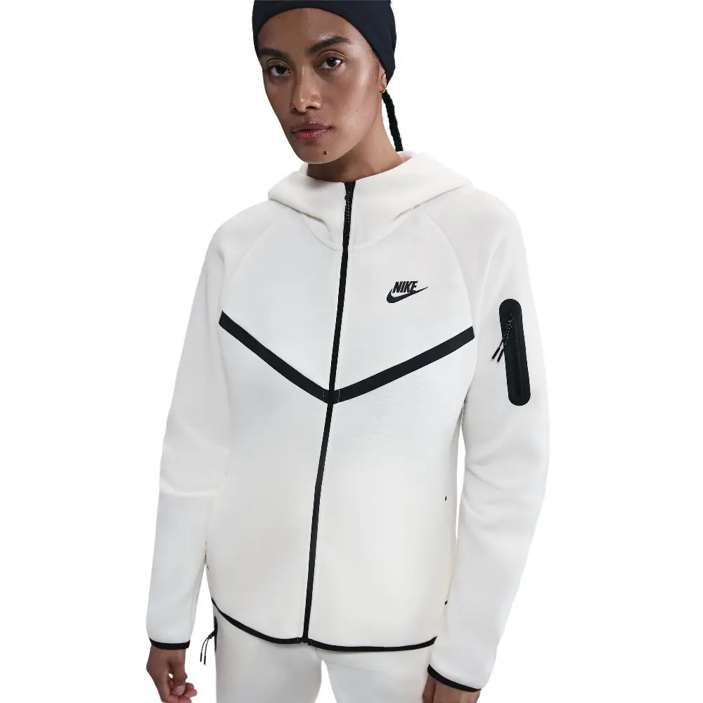 Nike Sportswear Tech Fleece Windrunner Sweat à capuche zippé Blanc cassé