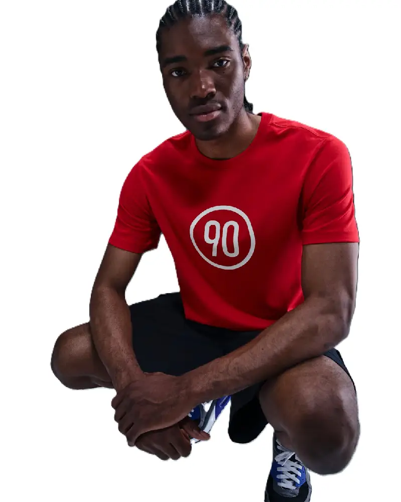 T-shirt de football Nike Total 90 Rouge universitaire - Image 3
