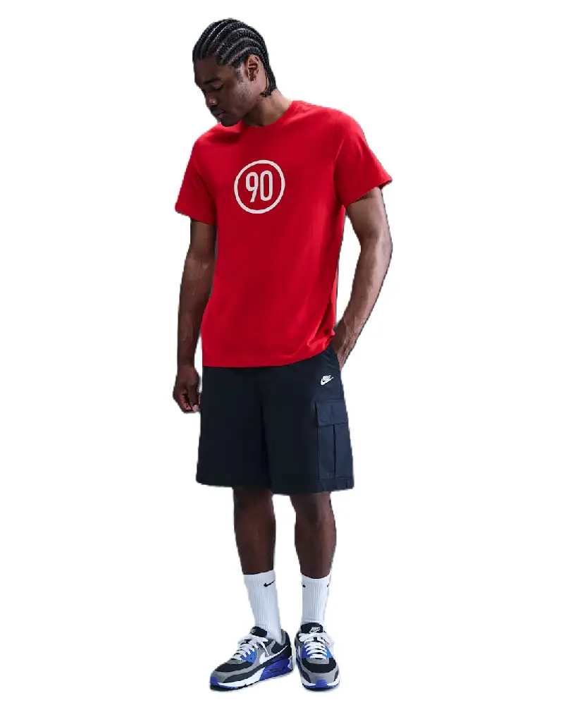 T-shirt de football Nike Total 90 Rouge universitaire - Image 4