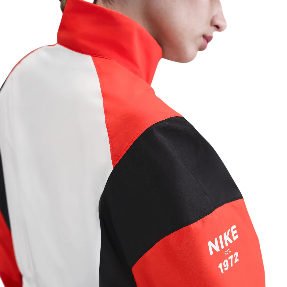 Veste de sport tissée légère à fermeture éclair 1/4 blanche - Image 4