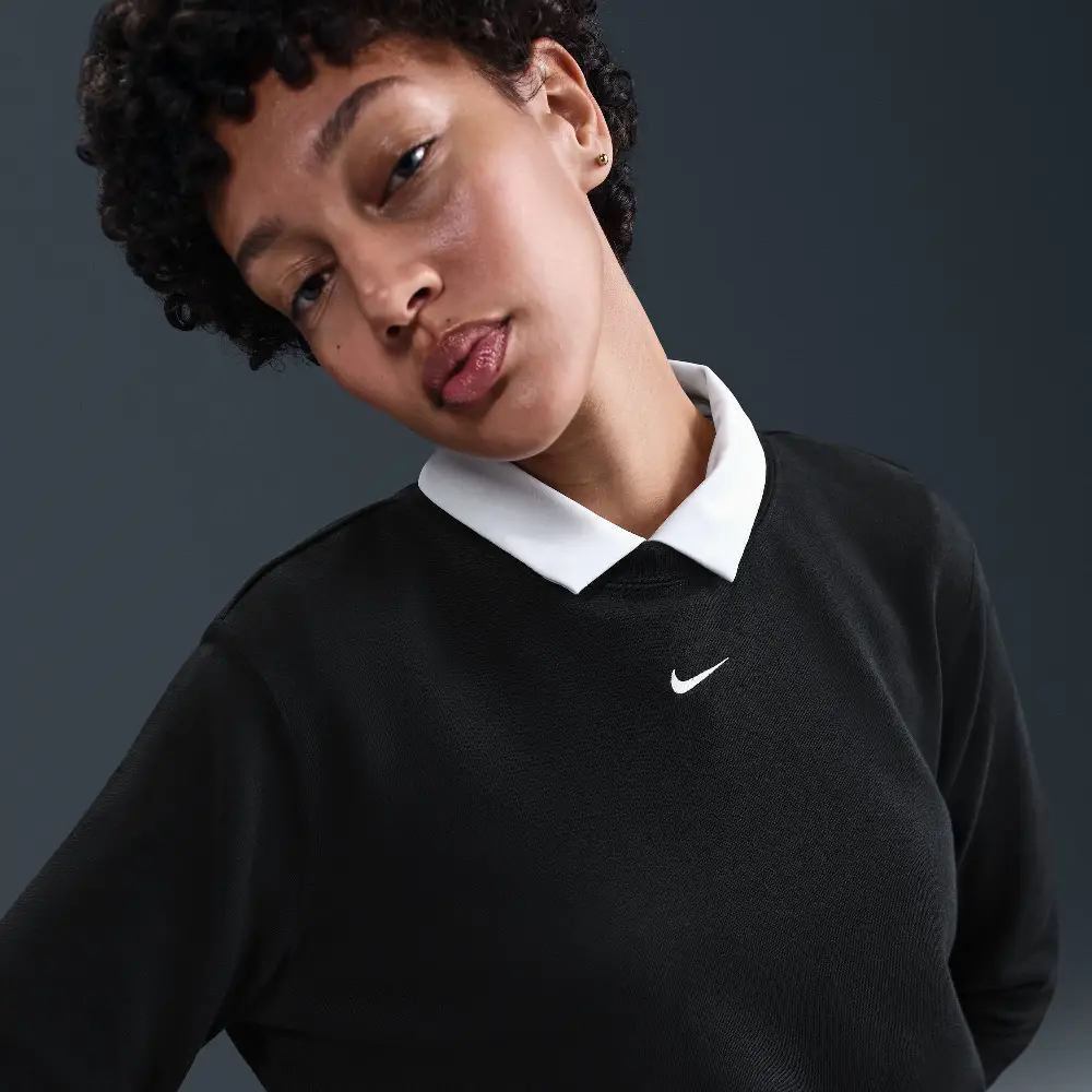 Sweat-shirt Nike femme Chill Ft Crew Noir - Image 4