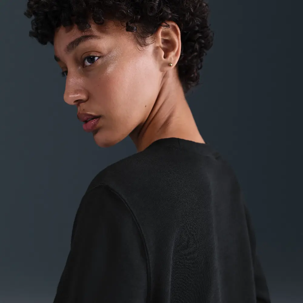 Sweat-shirt Nike femme Chill Ft Crew Noir - Image 5