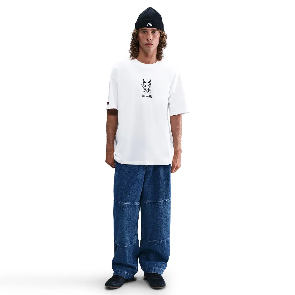 T-shirt de skate Nike SB Blanc - Image 4