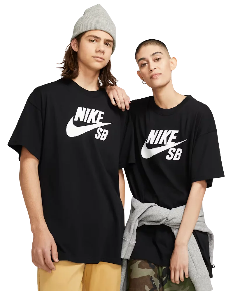 T-Shirt Nike SB Logo Skate Noir