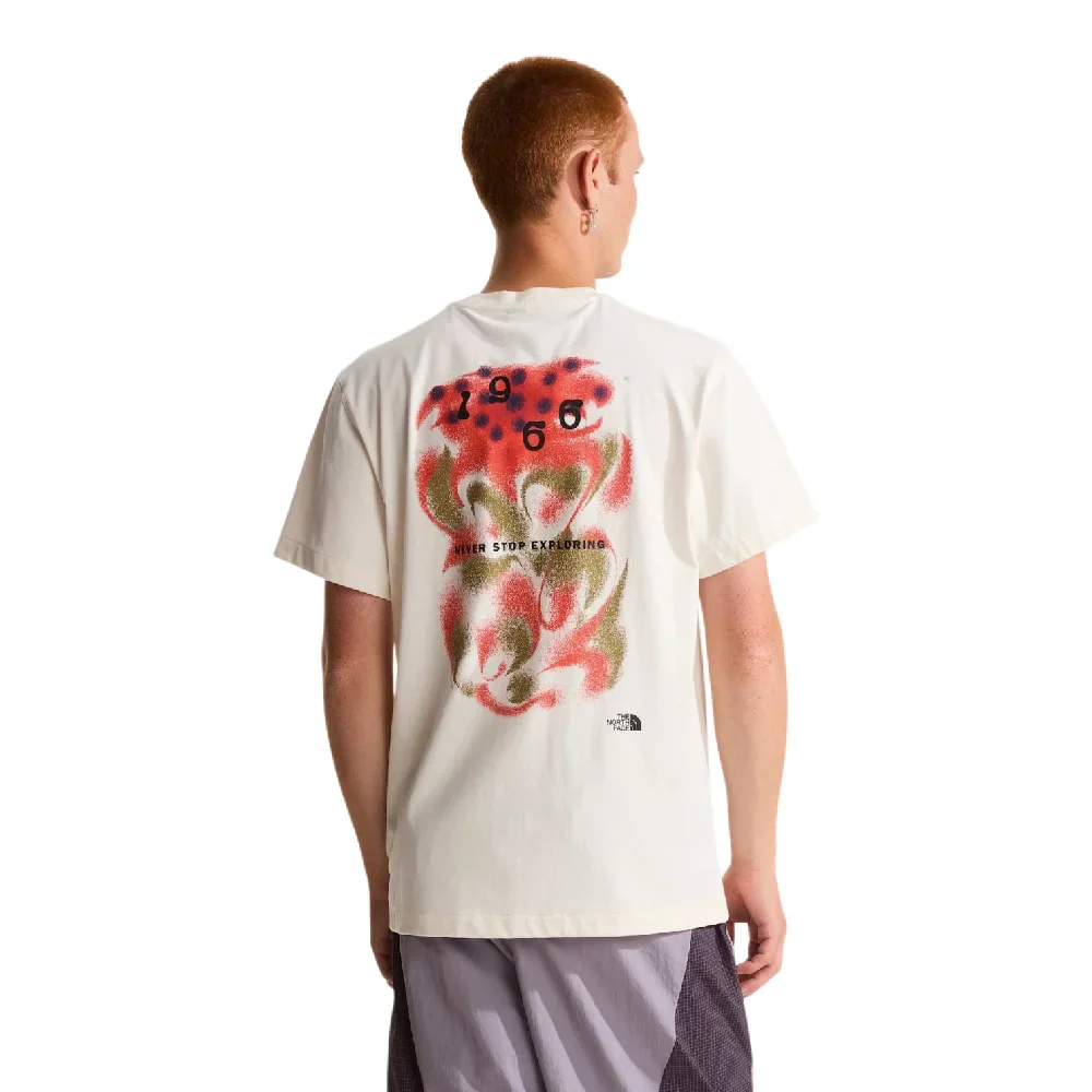 T-shirt Motion Décontracté 1966 avec Motifs de Dune Blanche - Image 4