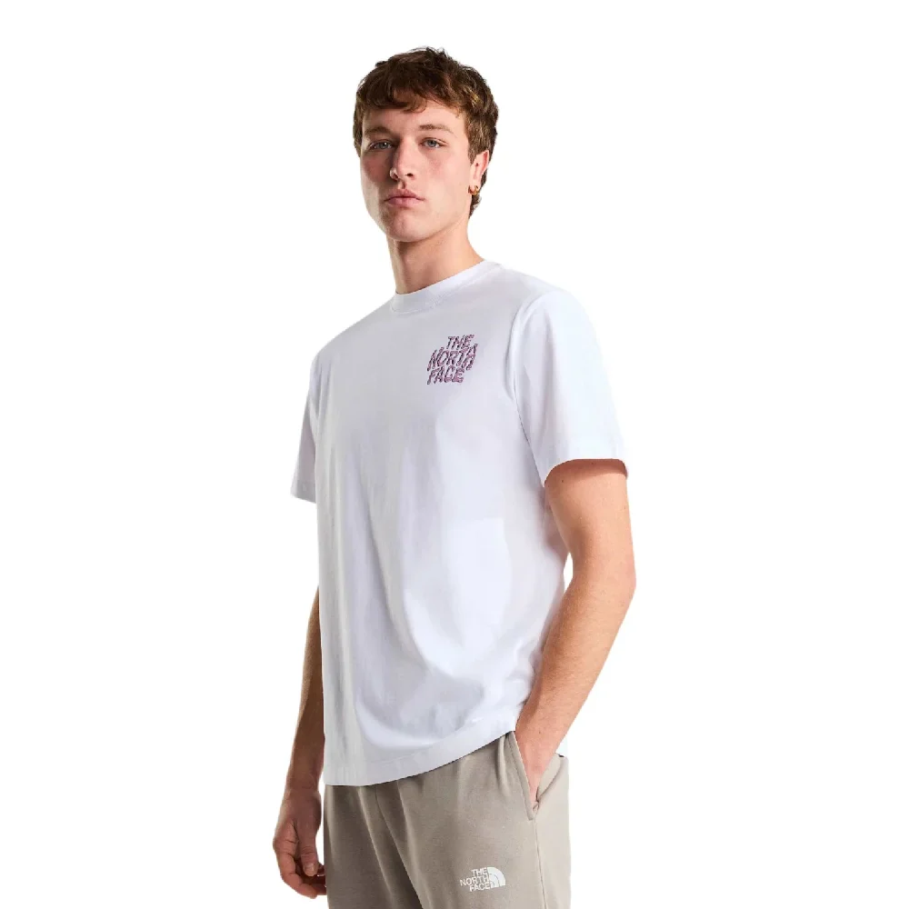 T-shirt décontracté Blanc avec logo goutte - Image 3