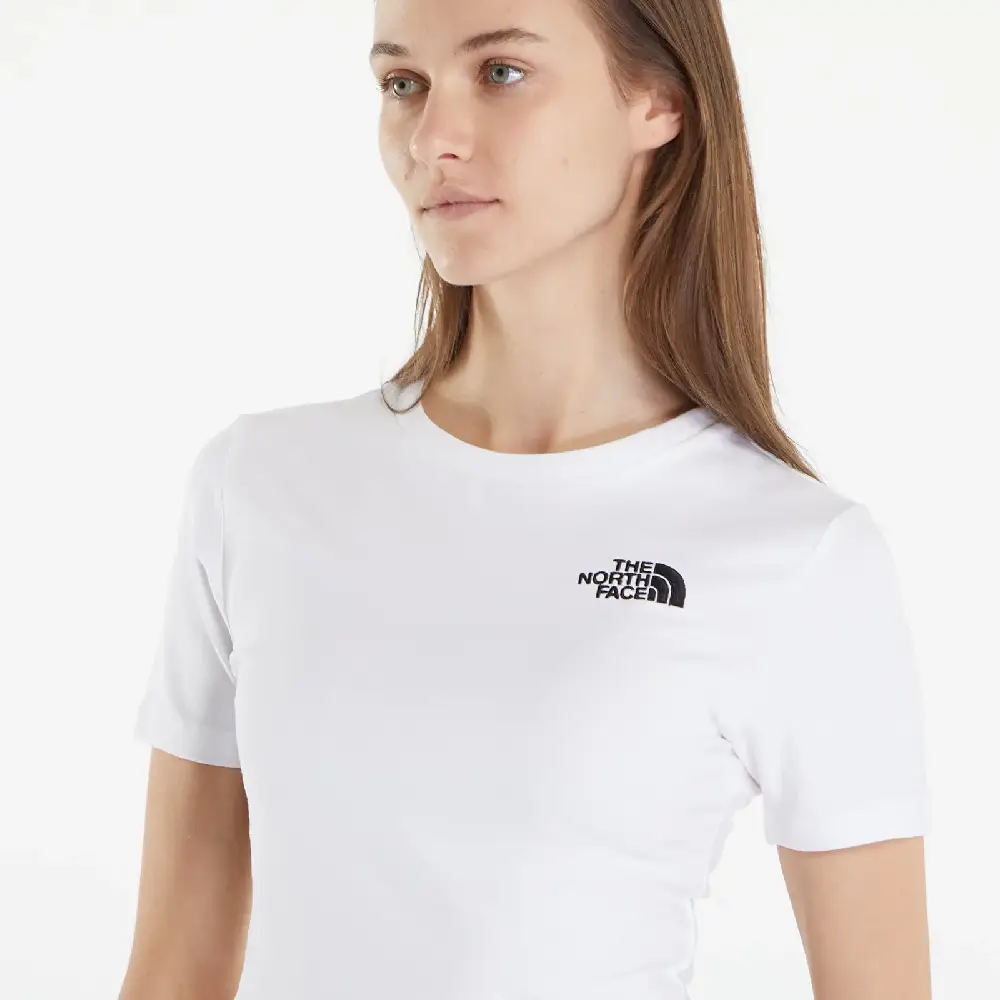 S/S Essential Cropped Slim T-Shirt White - Image 6