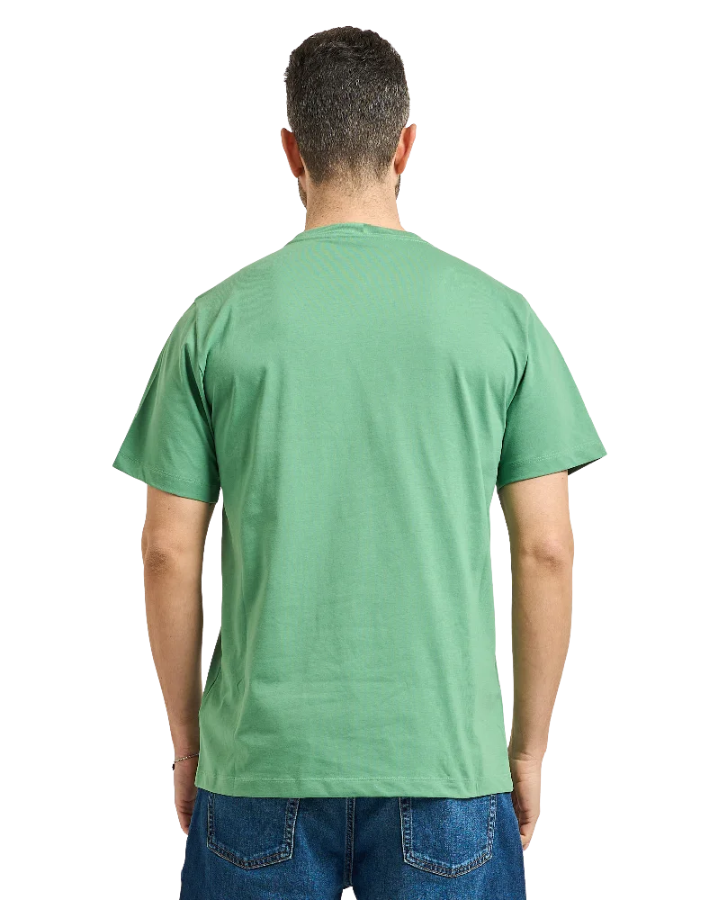 T-shirt basique à col rond Vert - Image 4
