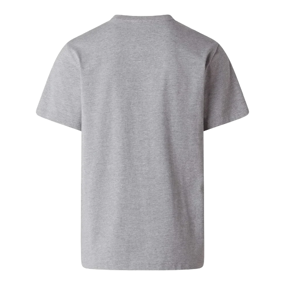 T-Shirt Evolution Simple Dome Classique Gris Clair Chiné - Image 2