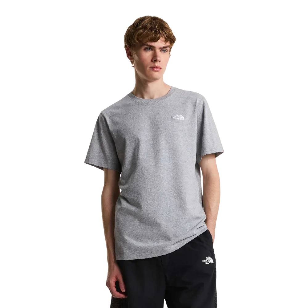 T-Shirt Evolution Simple Dome Classique Gris Clair Chiné - Image 3