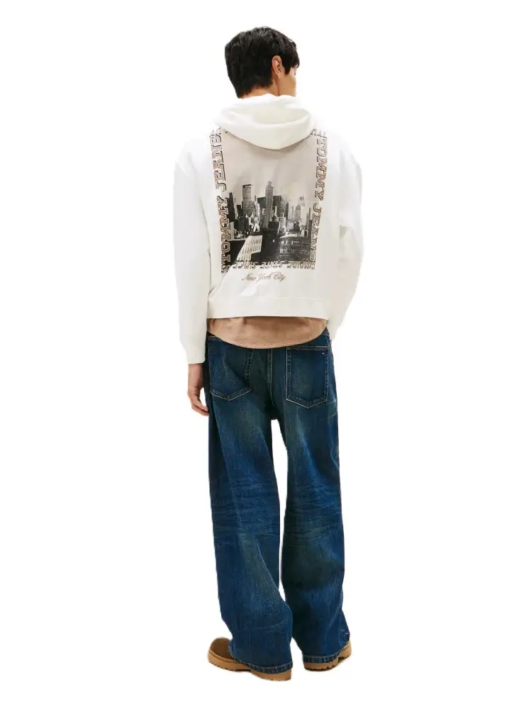 Tommy Jeans 90s Back Photo Print Washed Hoody - Image 4